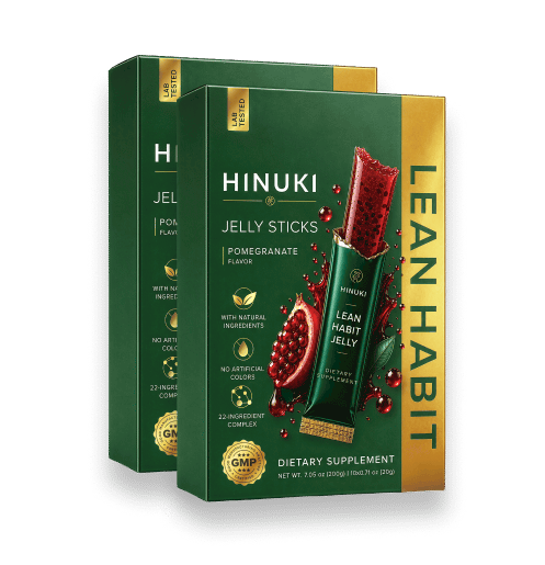חבילת 2 מארזים של Hinuki — שתי קופסאות ג'לי ירוקות